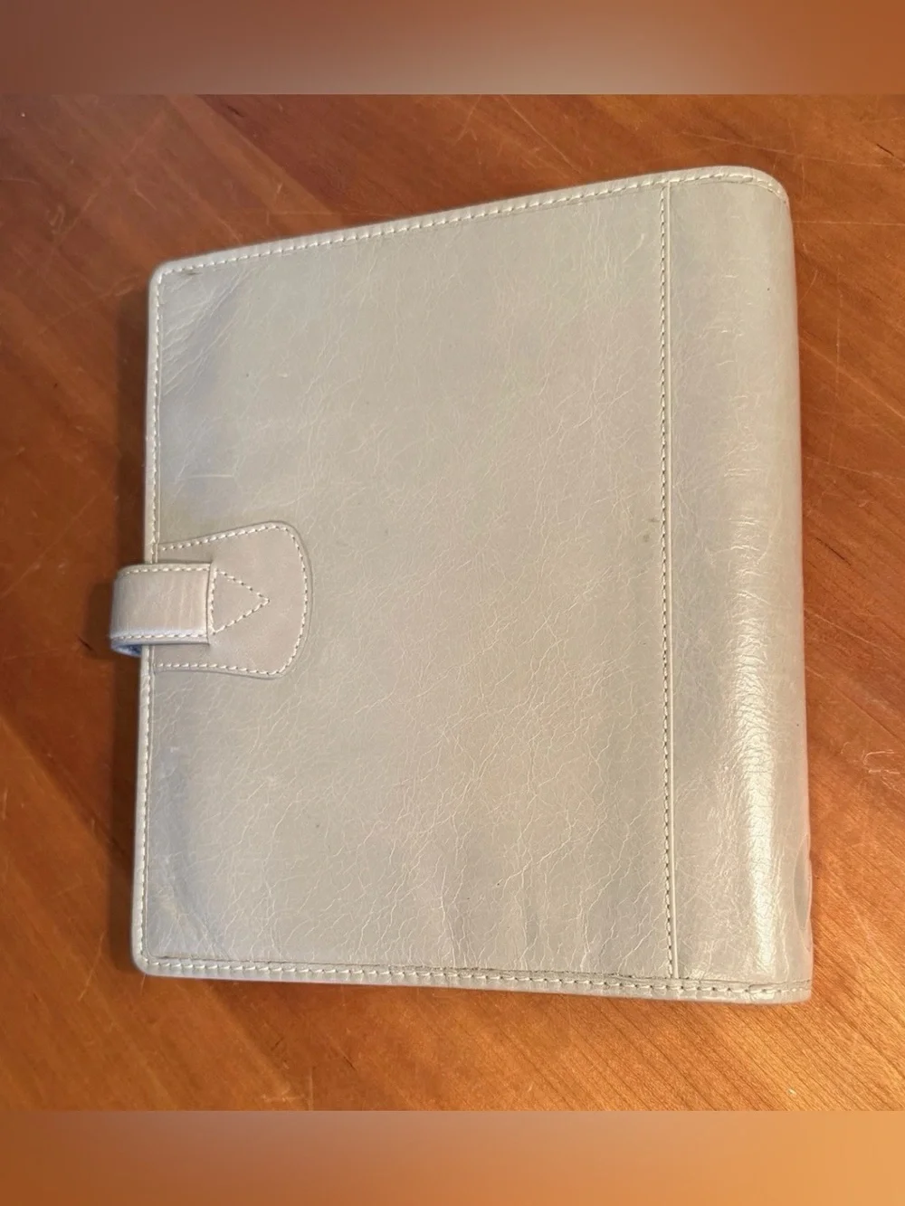 Filofax Malden A5 Organizer Stone Buffalo Leather Organizer 6 Ring Binder